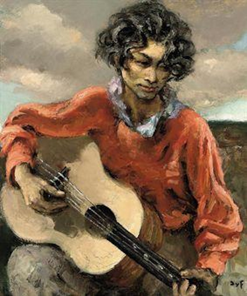 Le gitan à la guitare by Marcel Dyf