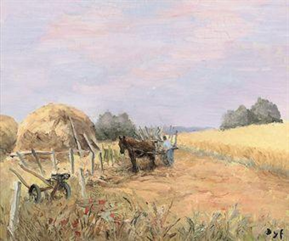 La charette des moissons by Marcel Dyf