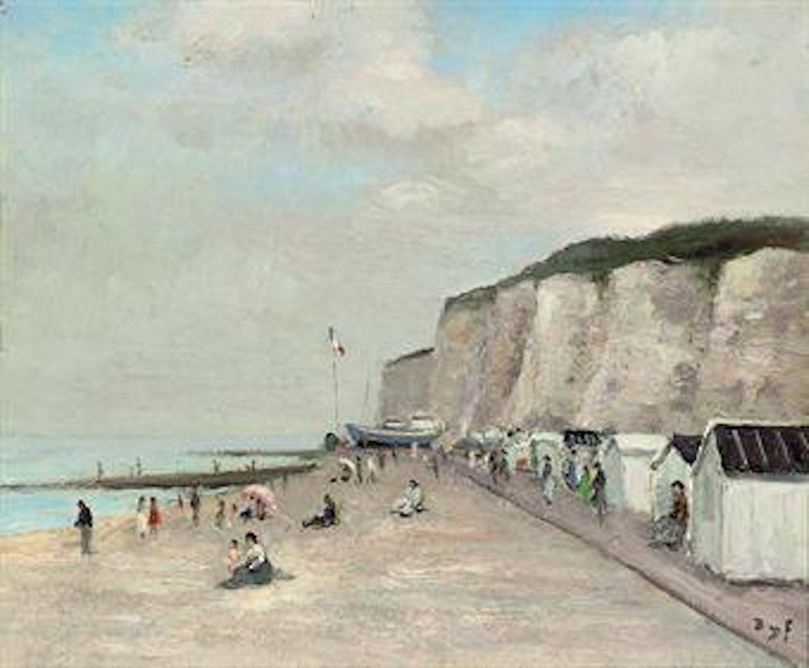 Les falaises en Normandie by Marcel Dyf