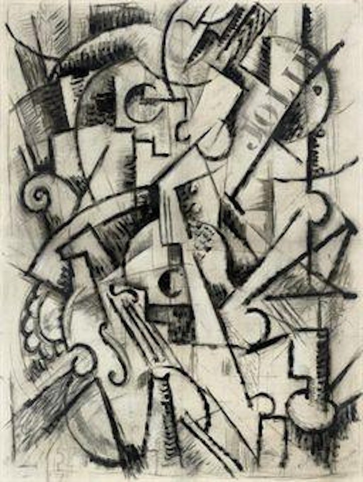 Composition cubiste by Henri Hayden