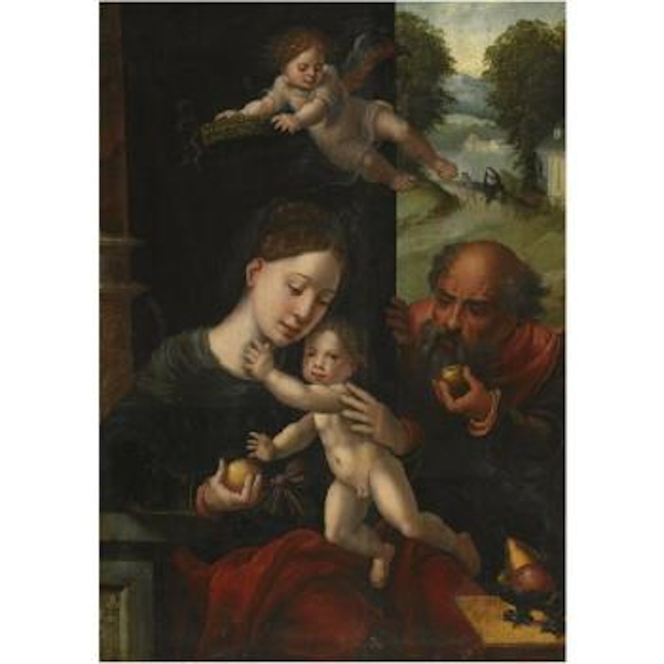 The Holy Family, The Flight Into Egypt Beyond by Attributed to Pieter Coecke van Aelst I