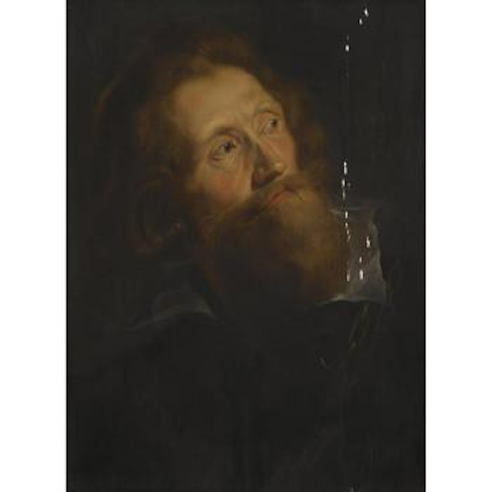 Portrait Of A Bearded Man, Head And Shoulders, Looking Over His Left Shoulder by Peter Paul Rubens