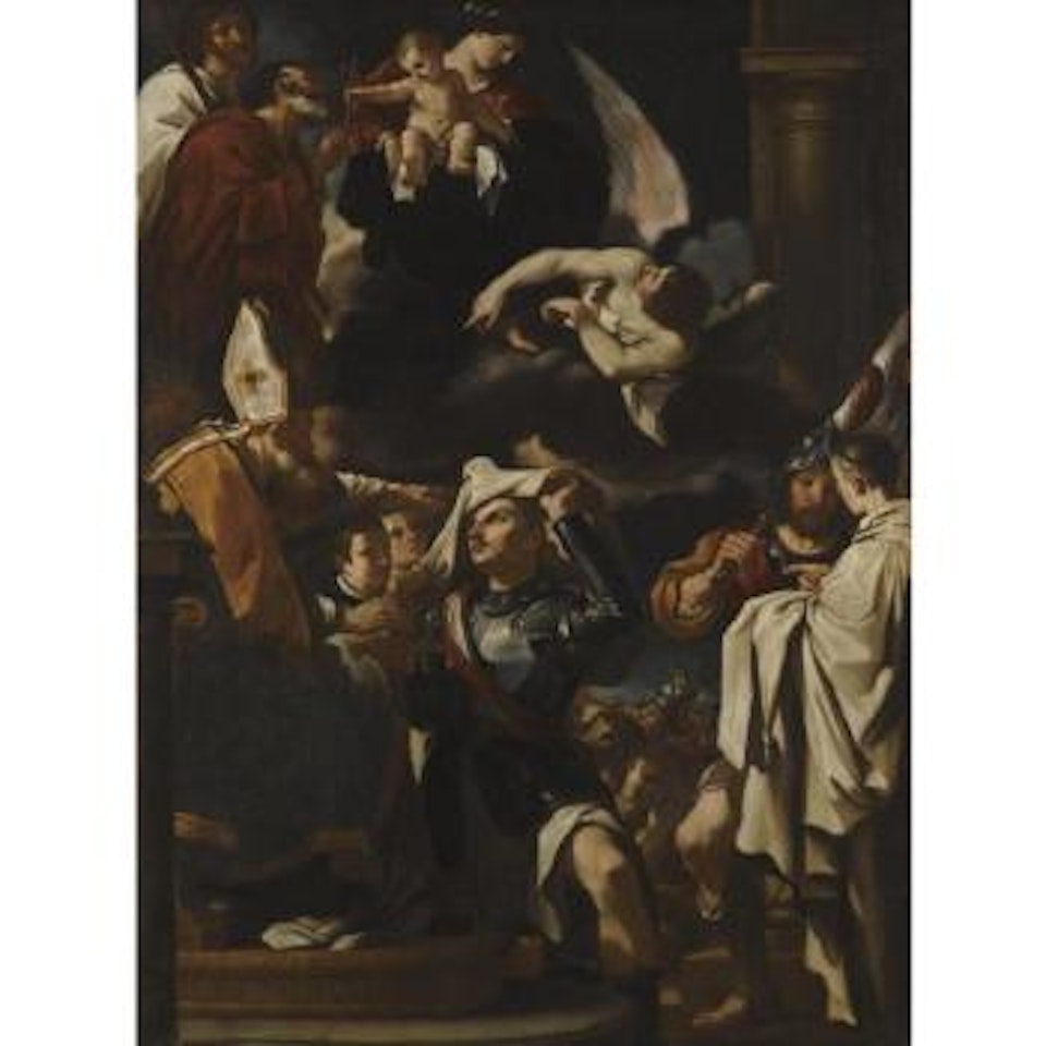 Saint William Of Aquitaine Receiving The Cowl by Guercino