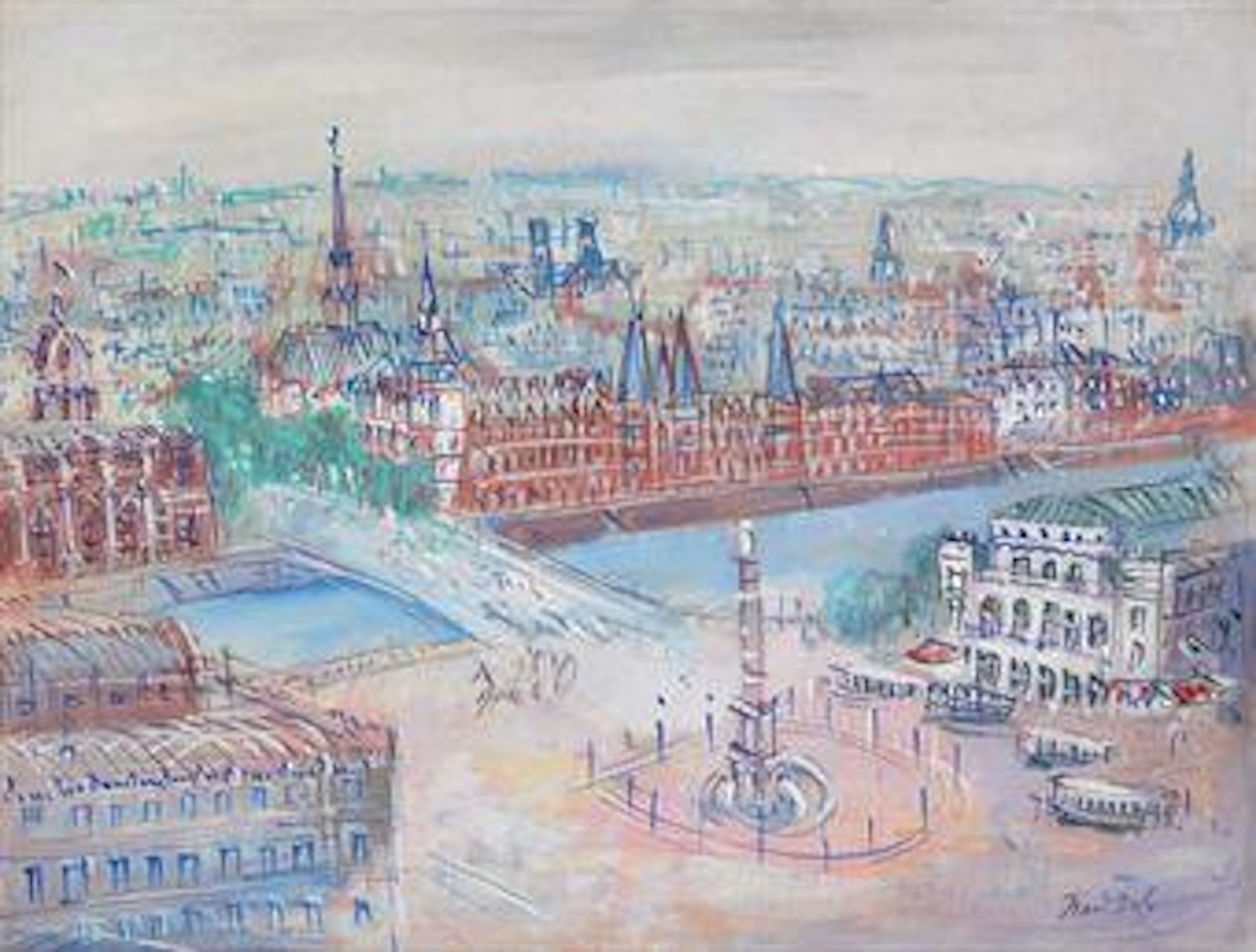 Le pont au Change by Jean Dufy