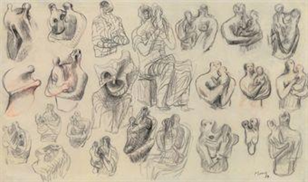 Studies for Sculpture by Henry Moore