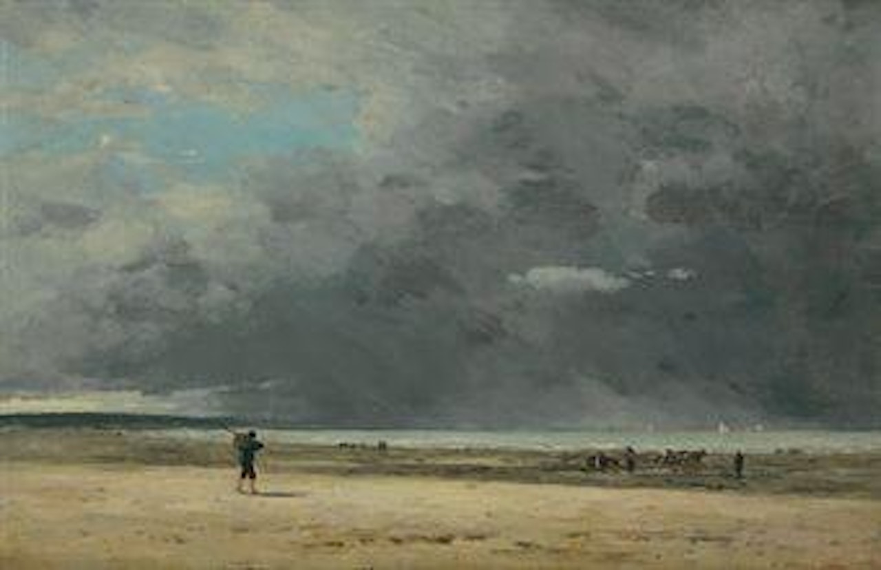 Deauville, marée basse by Eugène Boudin