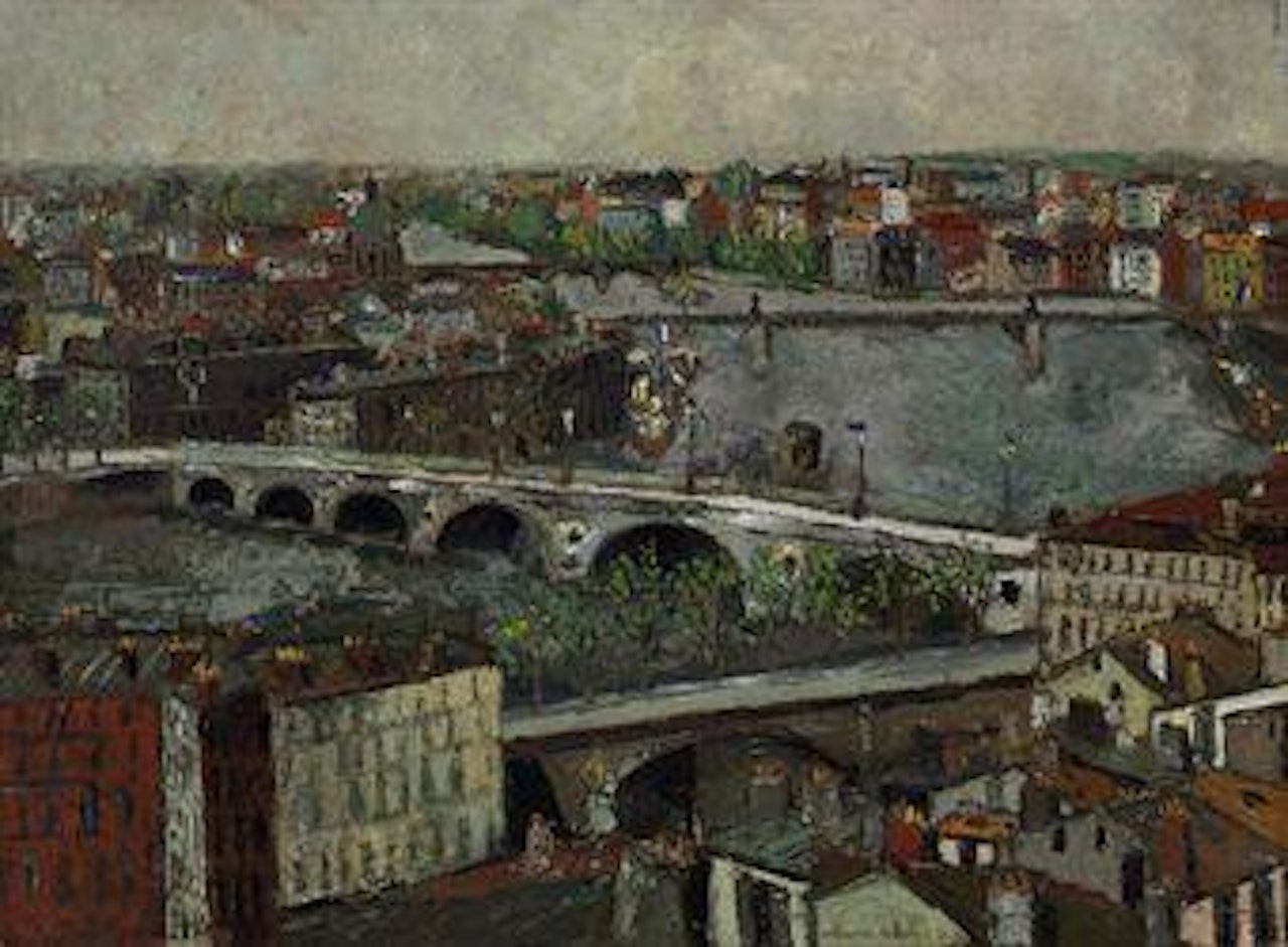 La Garonne et les ponts à Toulouse (Haute-Garonne) by Maurice Utrillo