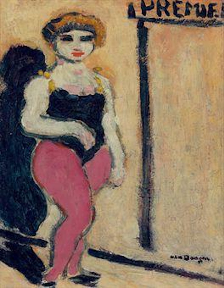 Femme aux collant rose by Kees van Dongen