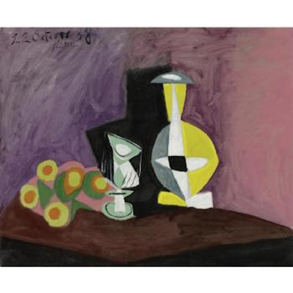 Nature Morte --  Fruits, Compotier, Carafe Sur Une Table by Pablo Picasso