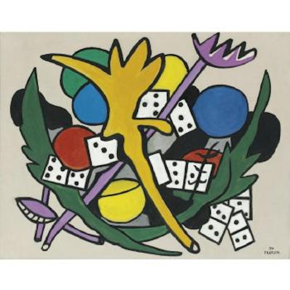 Fleurs Et Dominos by Fernand Leger