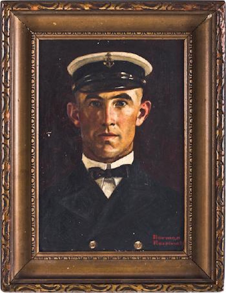 Portrait of Chief Petty Officer LeRoy Evans by Norman Rockwell