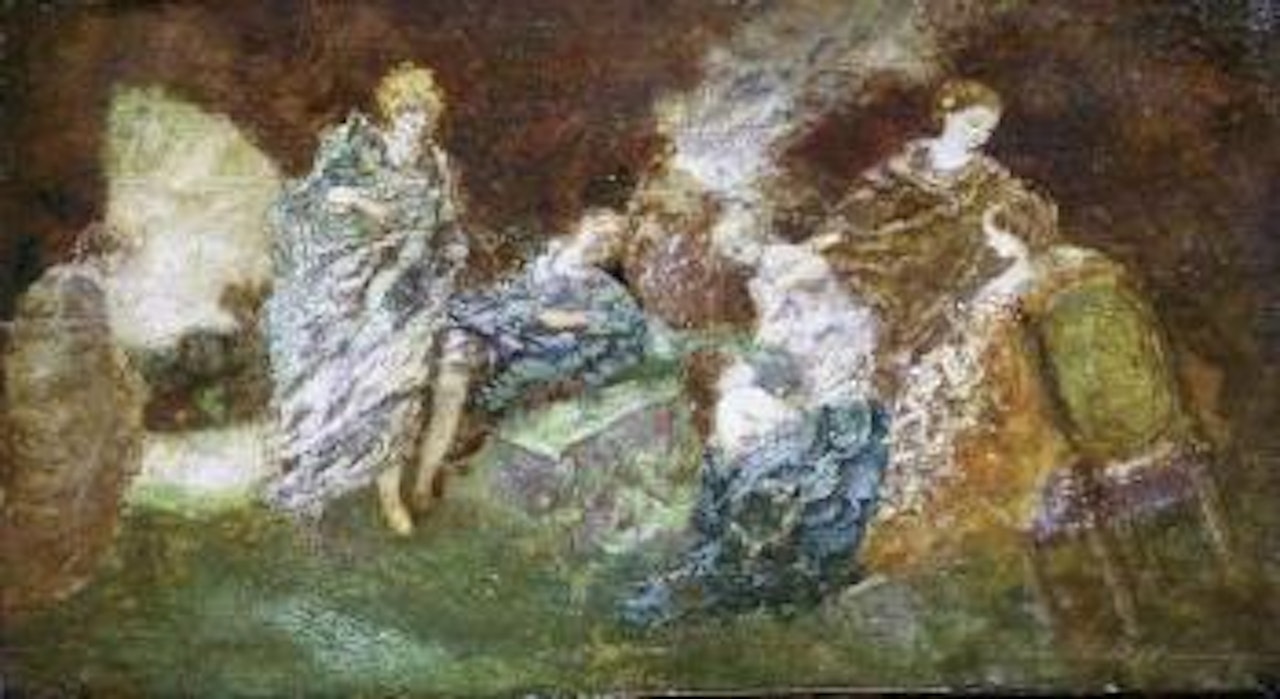 Réunion champêtre by Adolphe Monticelli