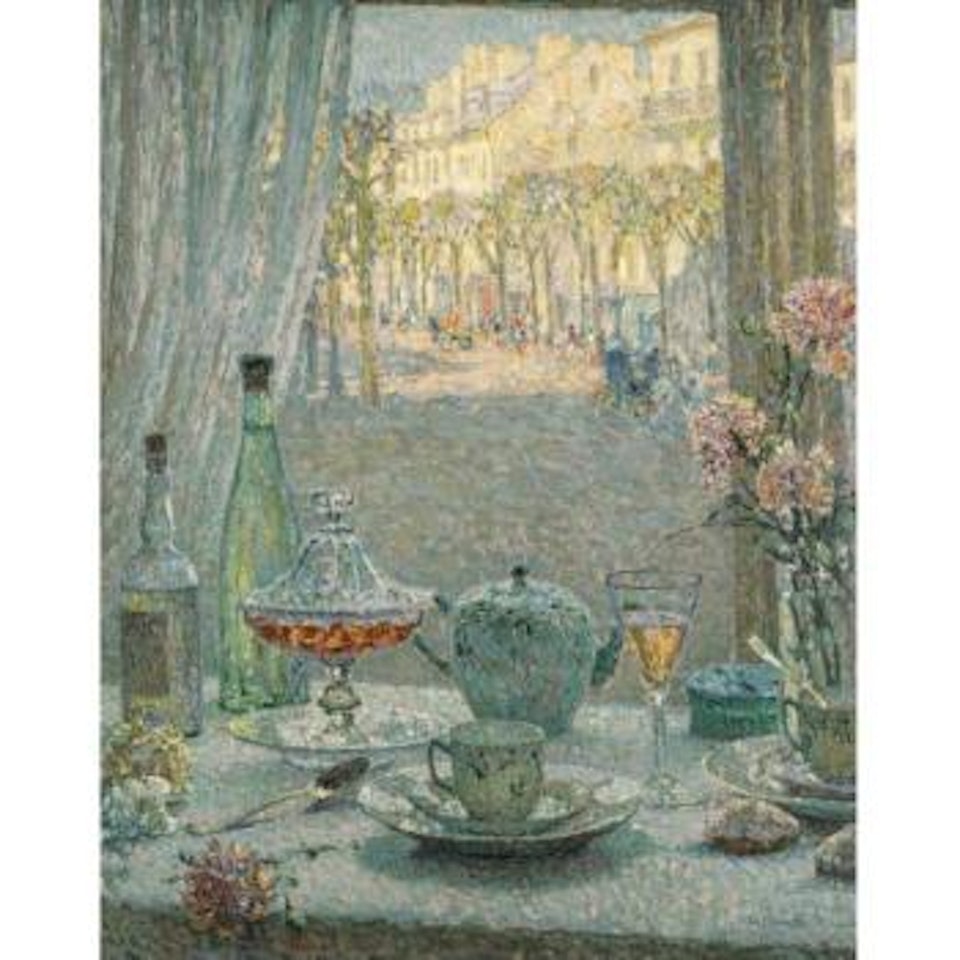 La Table Près De La Fenêtre, Reflets by Henri Le Sidaner