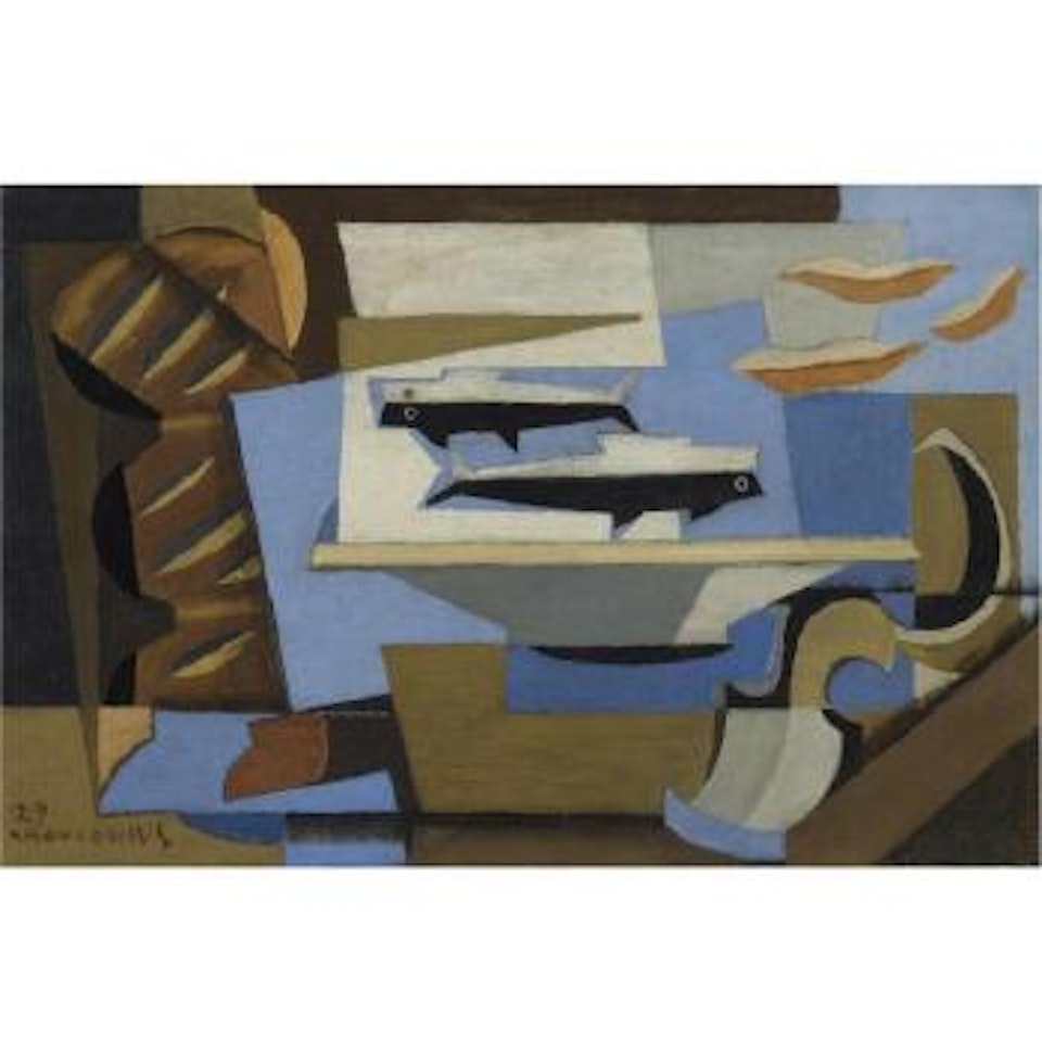 Pain Breton, Deux Poissons, Cuillére by Louis Marcoussis