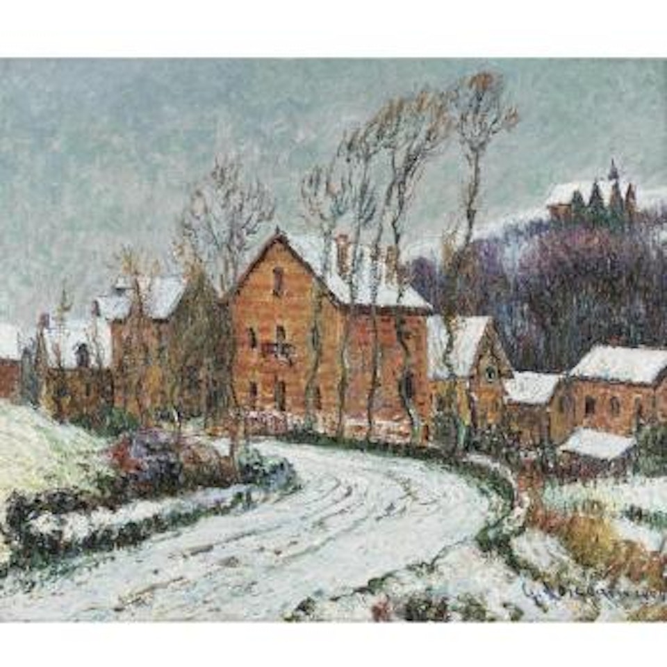 La Neige À Puys Près De Dieppe by Gustave Loiseau