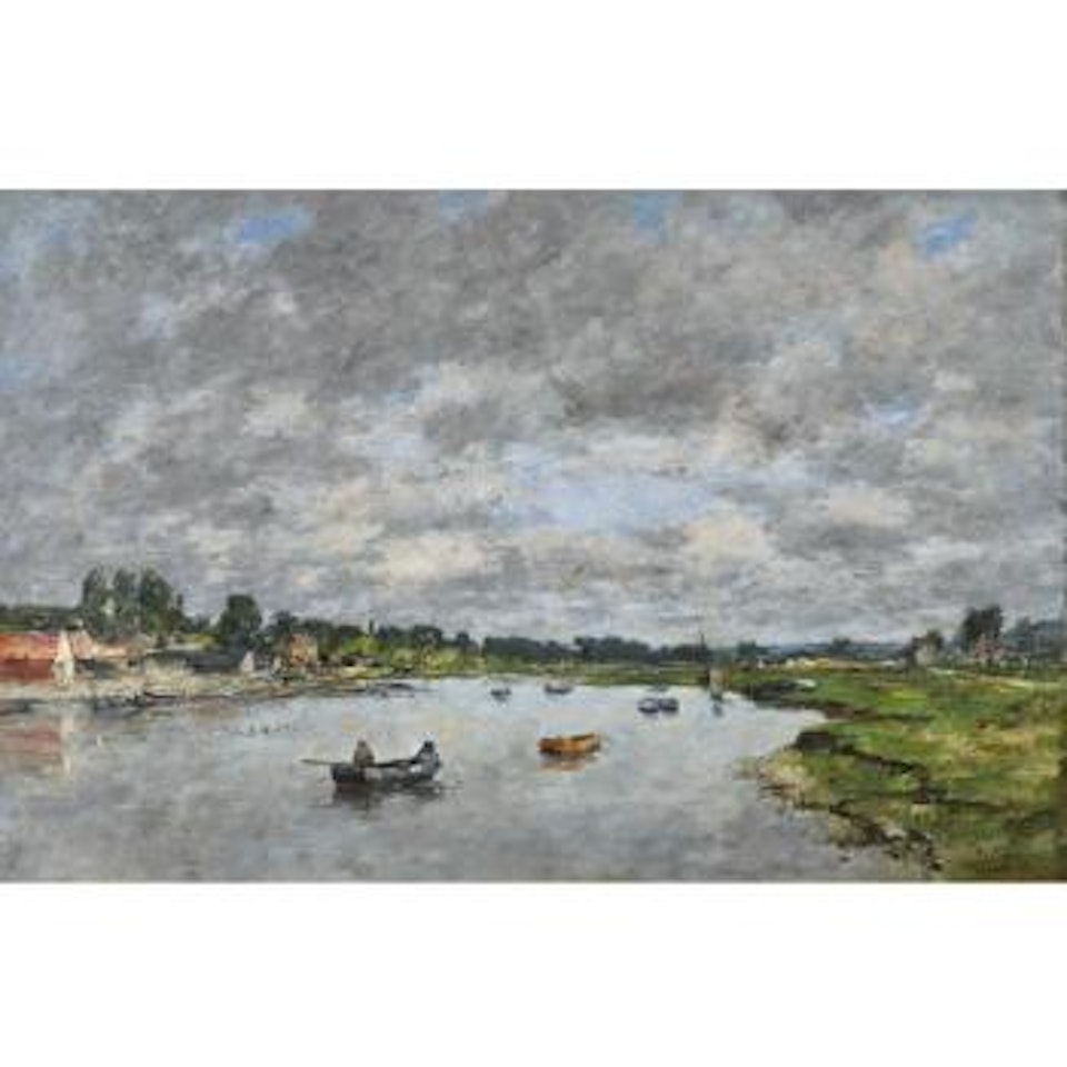 La Touques À Trouville by Eugène Boudin
