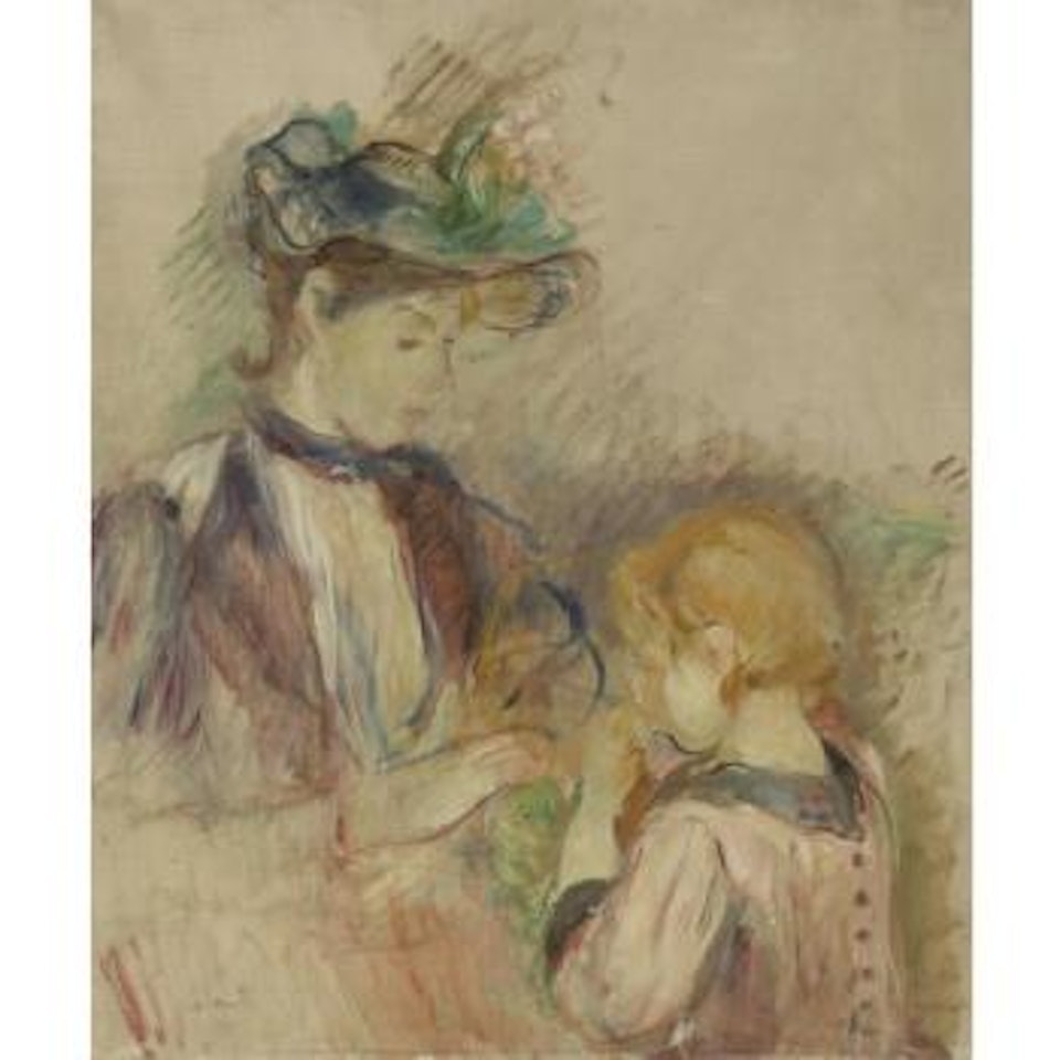 Jeune Femme Et Enfant, Avenue Du Bois by Berthe Morisot