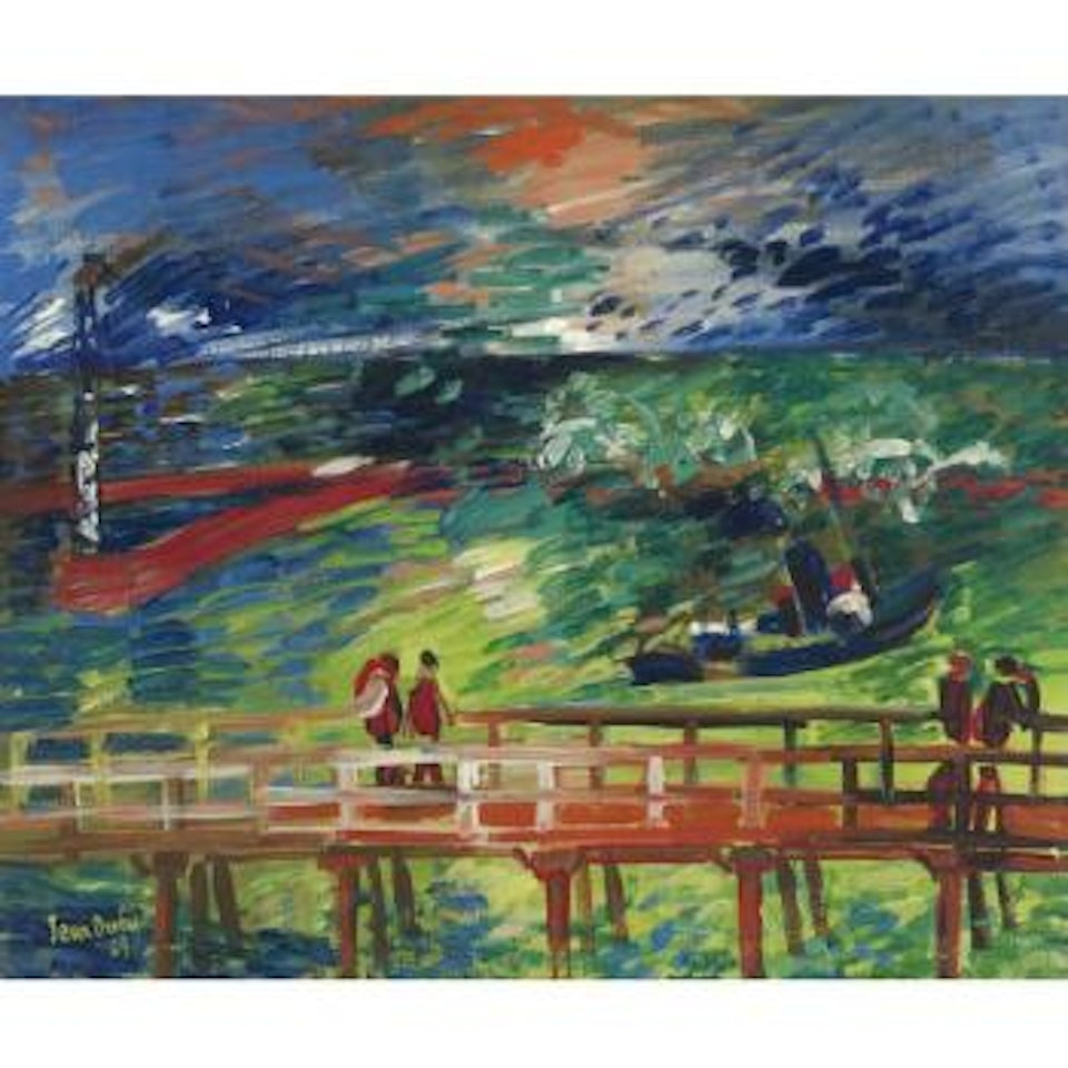 L'estacade Du Quai De Southampton Au Havre by Jean Dufy