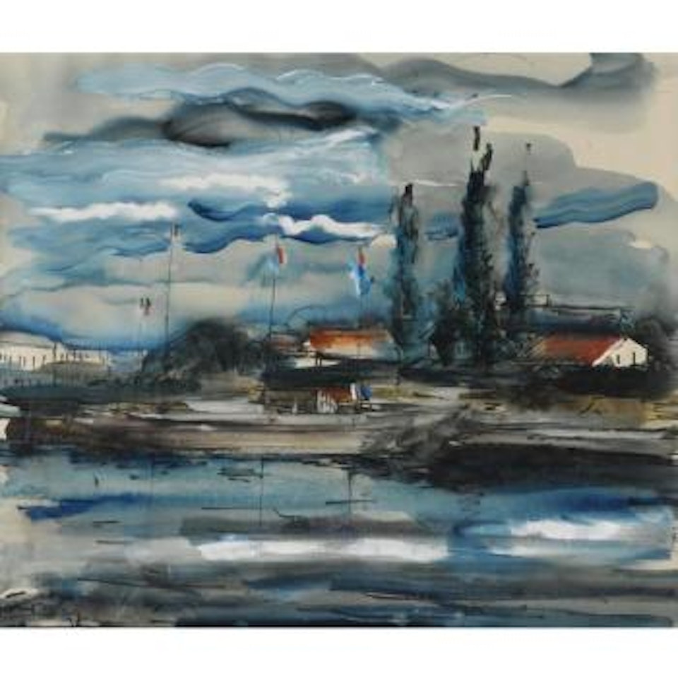 Paysage Au Bord De L'eure by Maurice de Vlaminck