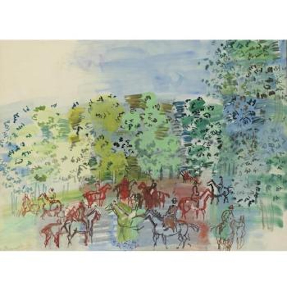 Chevaux Au Bois by Raoul Dufy
