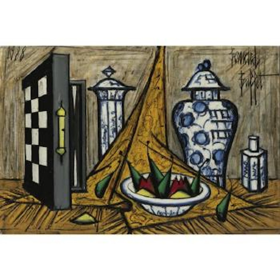 Jacquet Et Porcelaines Bleues by Bernard Buffet