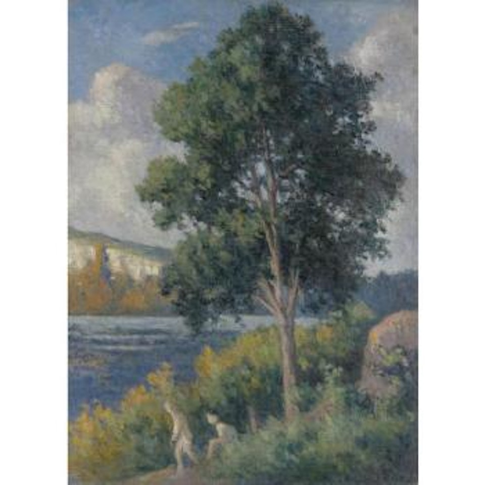 Les Baigneuses Dans Un Paysage by Maximilien Luce