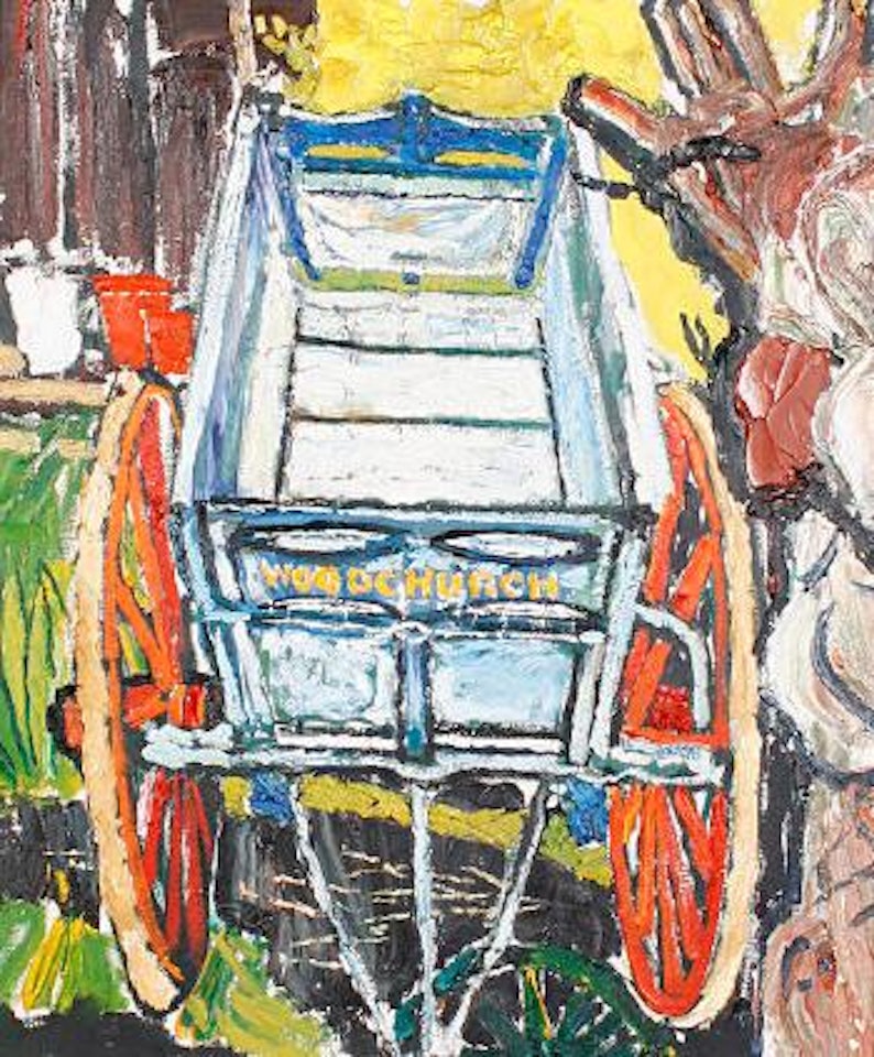 The baker's cart by John Bratby
