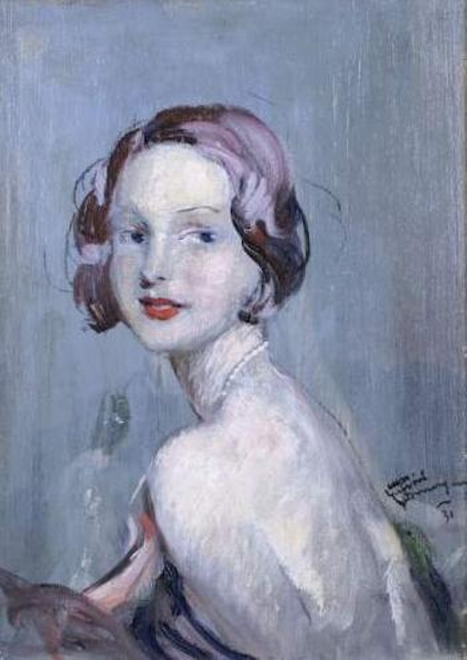 Portrait d'Huguette Lelong by Jean Gabriel Domergue