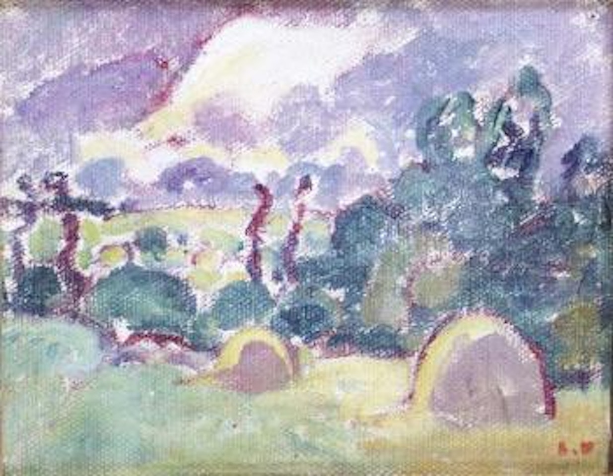 Paysage d'été, sous un ciel d'orage by Louis Valtat