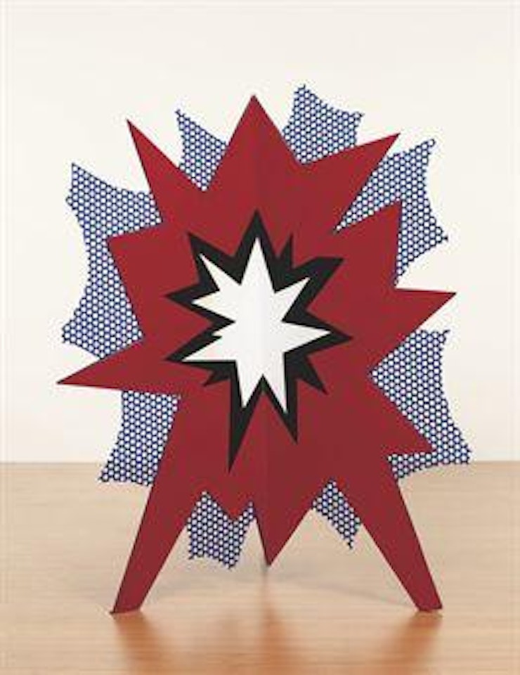 Standing Explosion (Red) by Roy Lichtenstein