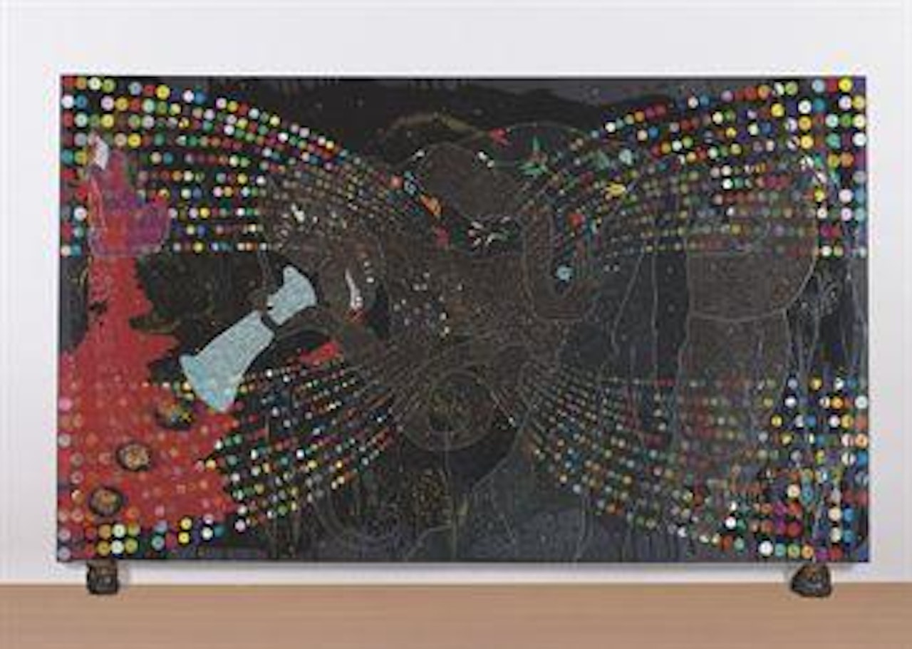 Dead Monkey--sex, money and drugs by Chris Ofili