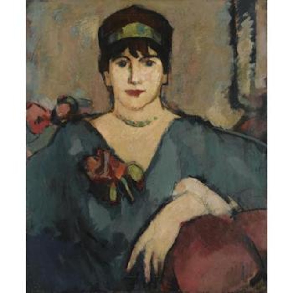 The Blue Dress by John Duncan Fergusson