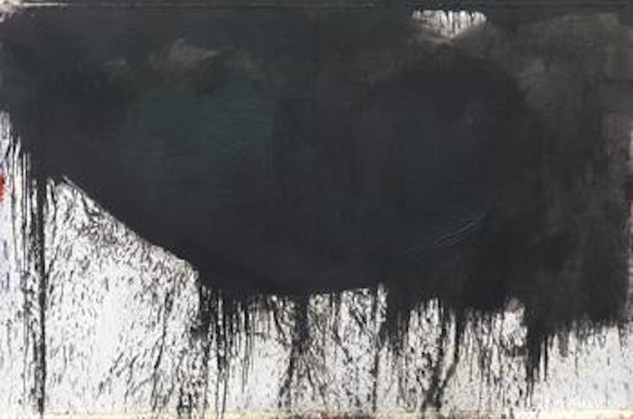 Action painting with impasto painting by Hermann Nitsch