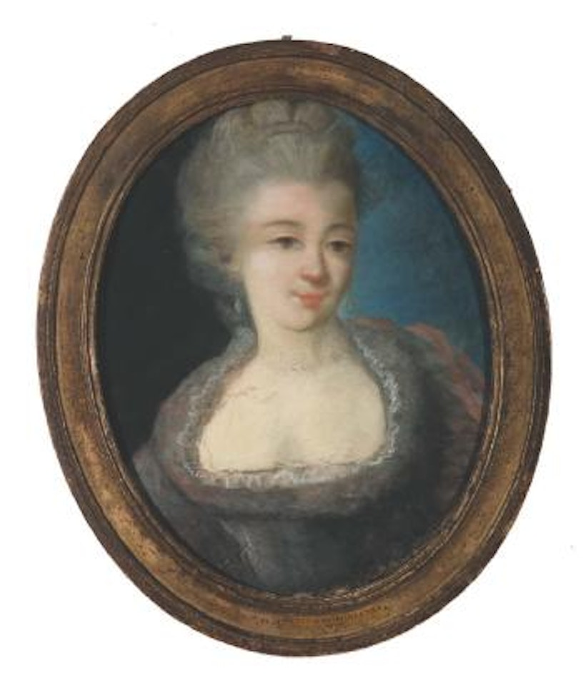Portrait of a lady by Maurice Quentin de la Tour