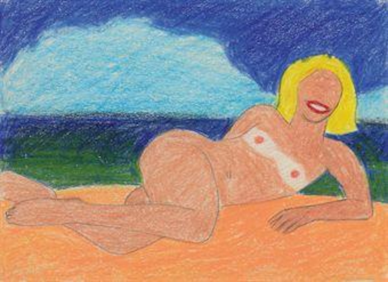 Study for Nude Lying on the Beach by Tom Wesselmann