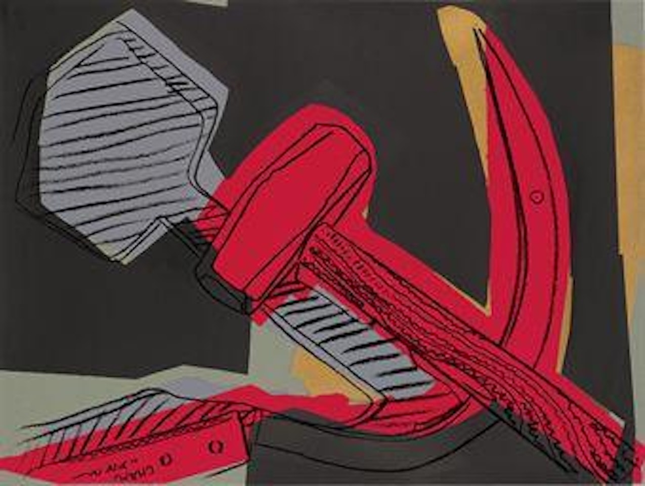 Hammer and Sickle by Andy Warhol