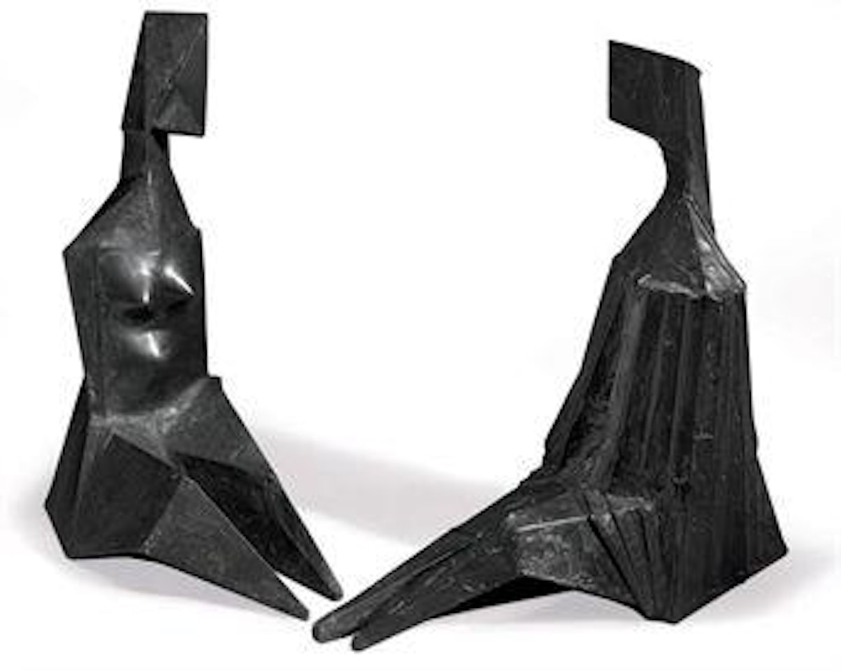Pair Of Sitting Figures VII by Lynn Chadwick