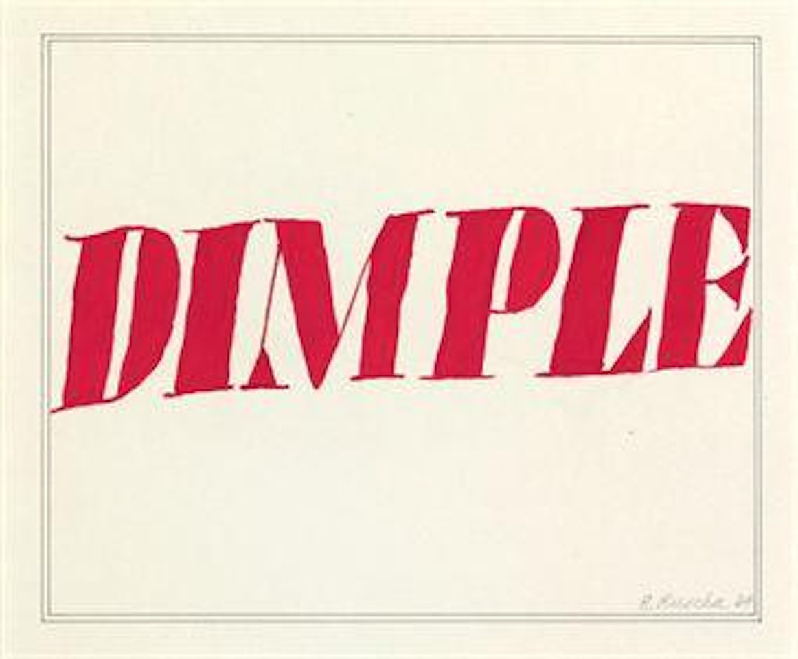Dimple by Ed Ruscha