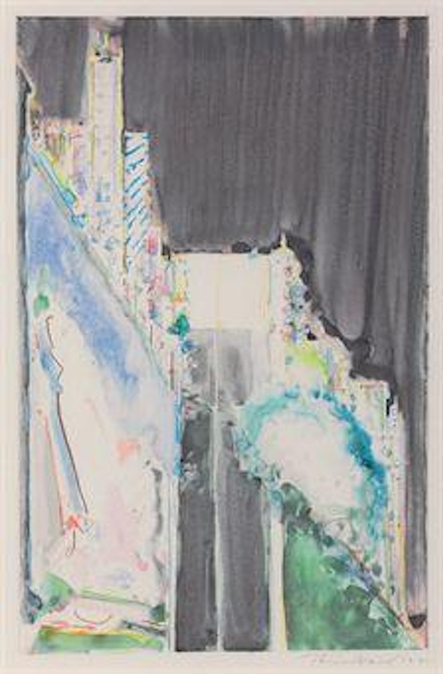 Untitled (Cityscape) by Wayne Thiebaud