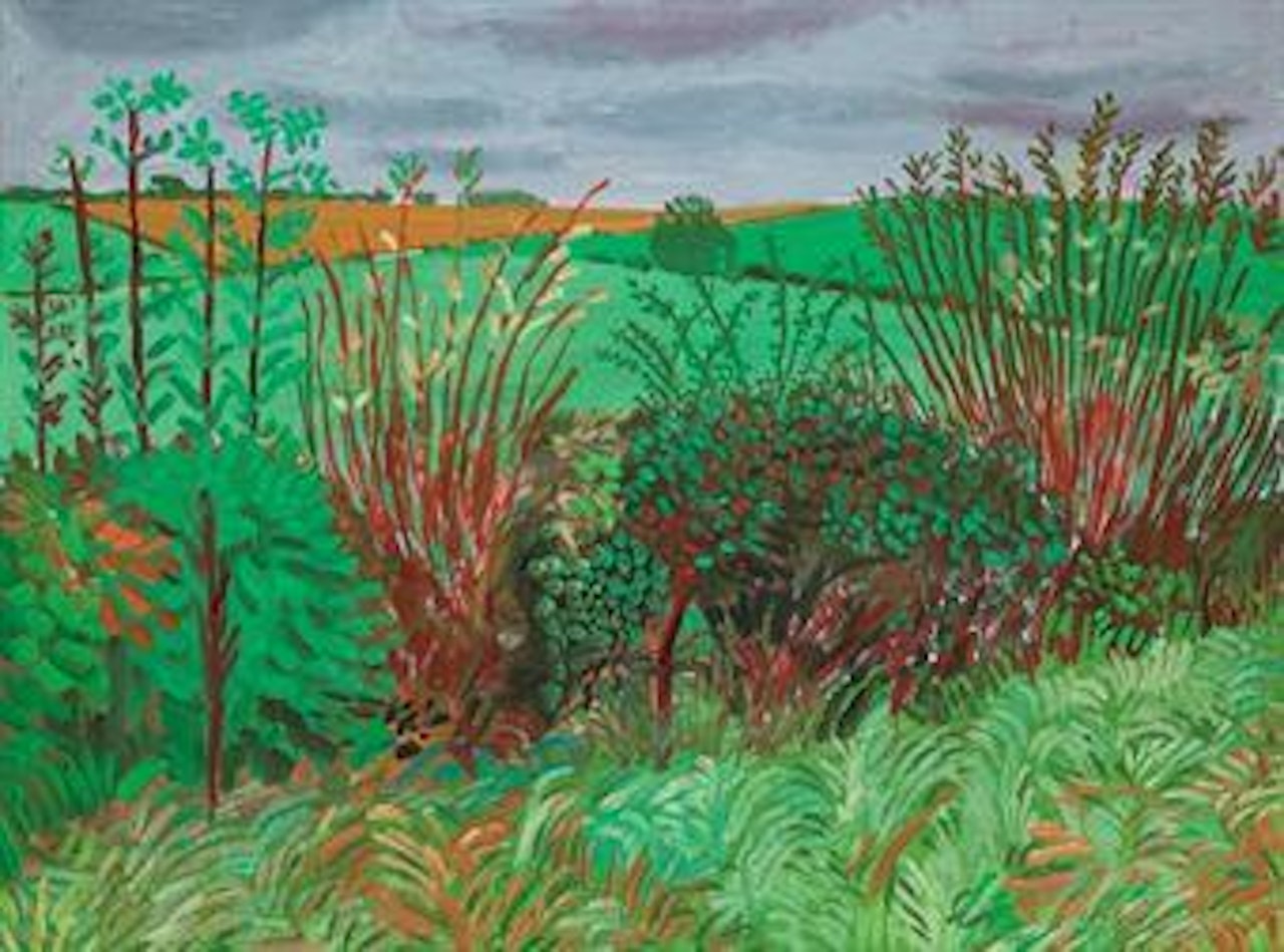 Hedgerow Near Kilham, October 2005 by David Hockney