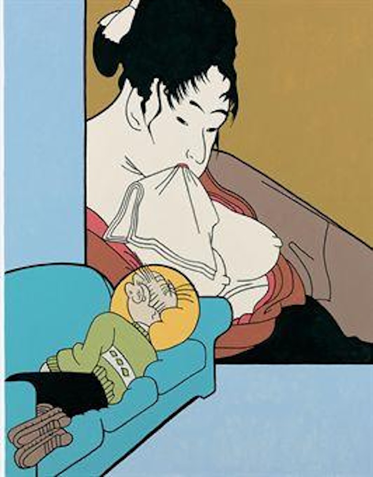 Utamaro Washing, Bumstead Sleeping by John Wesley