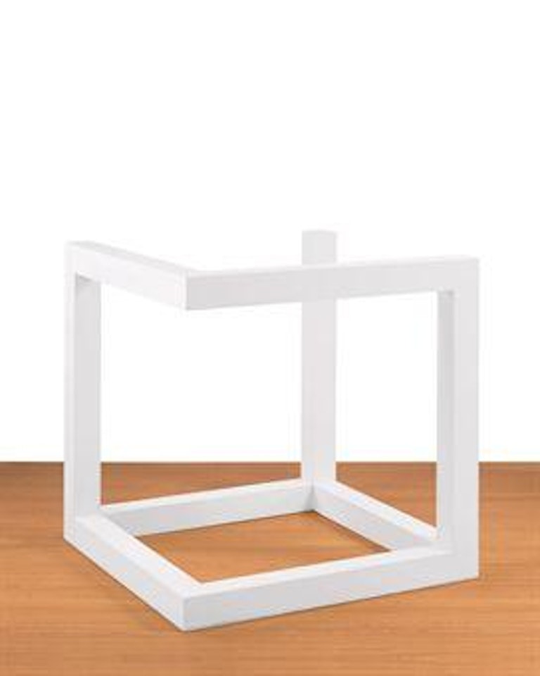 Incomplete Open Cube 9/2 by Sol LeWitt