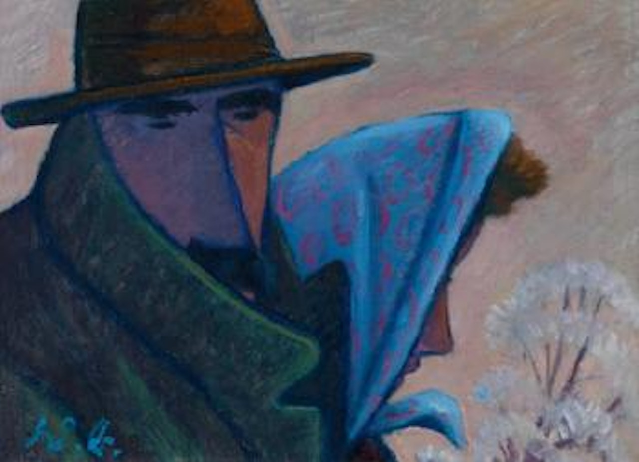 Farming couple at Candlemas by Werner Berg