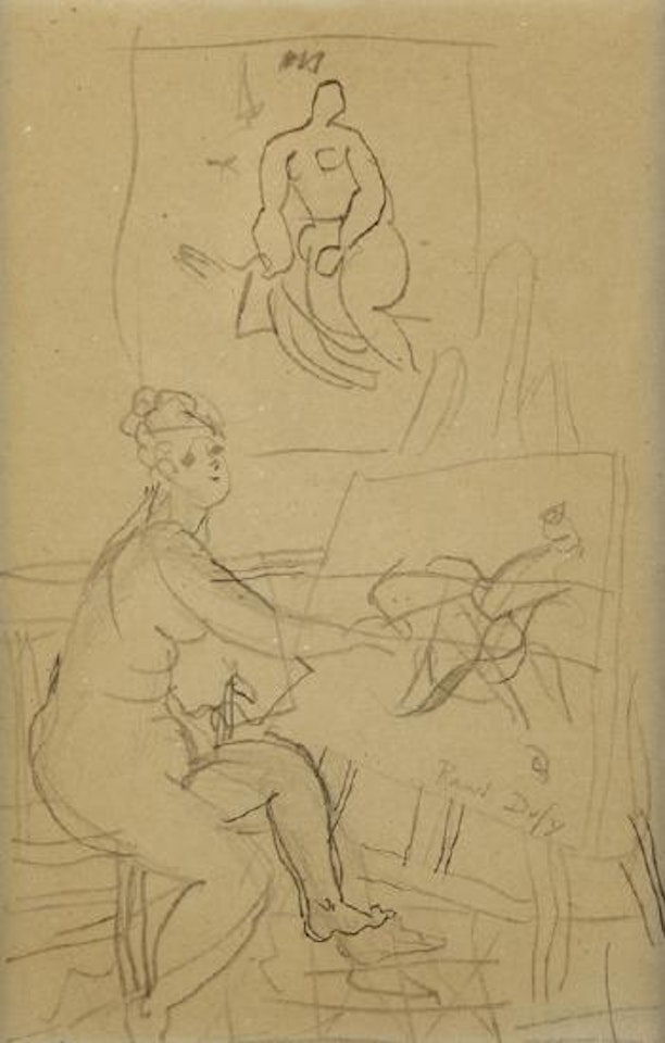 Le modèle dans l'atelier by Raoul Dufy
