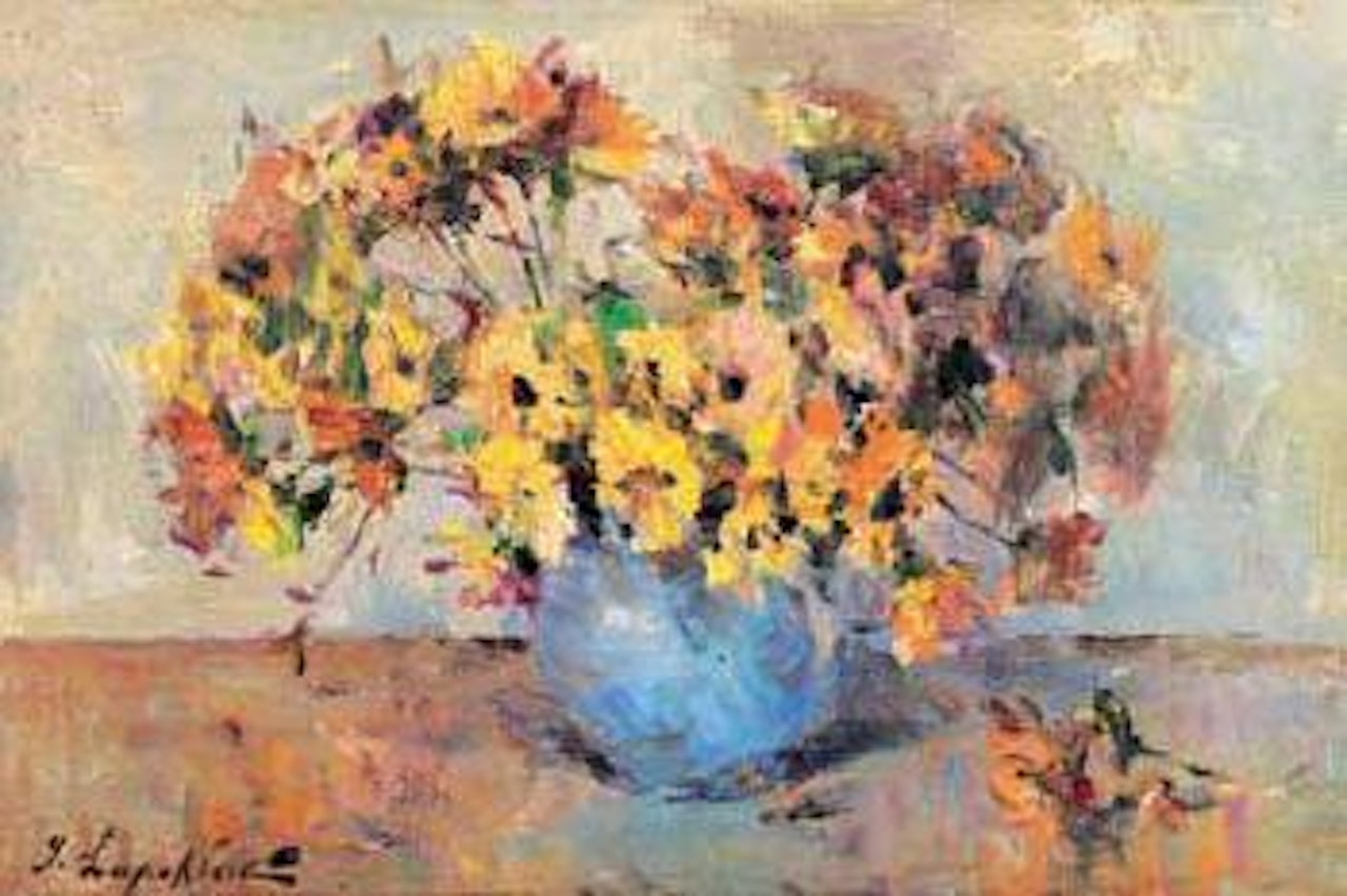 Vase de fleurs by Georgij Aleksandrovic Lapschin