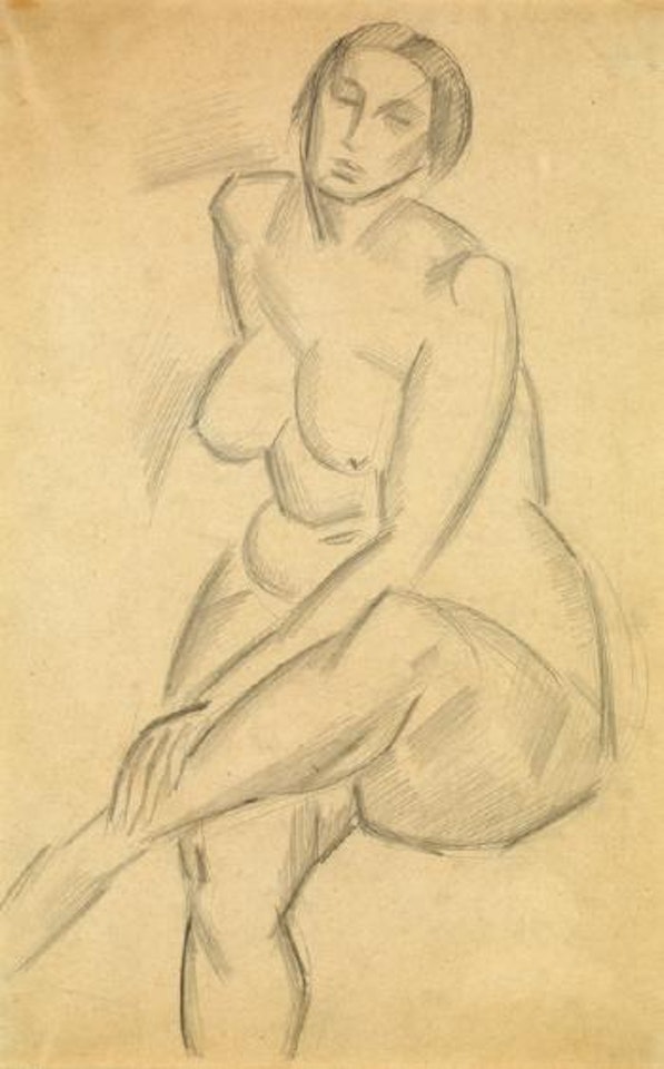 Modèle assis by André Lhote