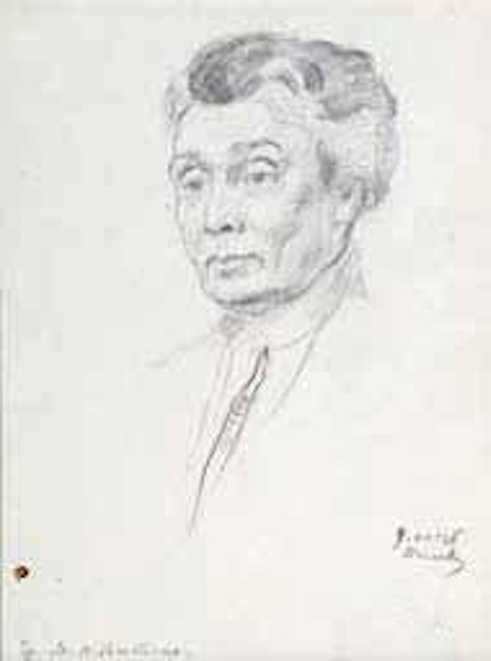 Femme de profil by Mstislav Valerianovich Dobuzhinsky