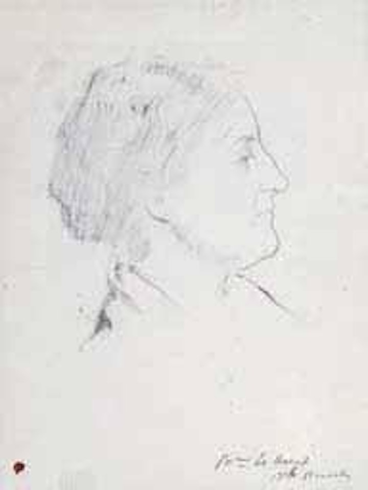 Portrait de vieille femme by Mstislav Valerianovich Dobuzhinsky