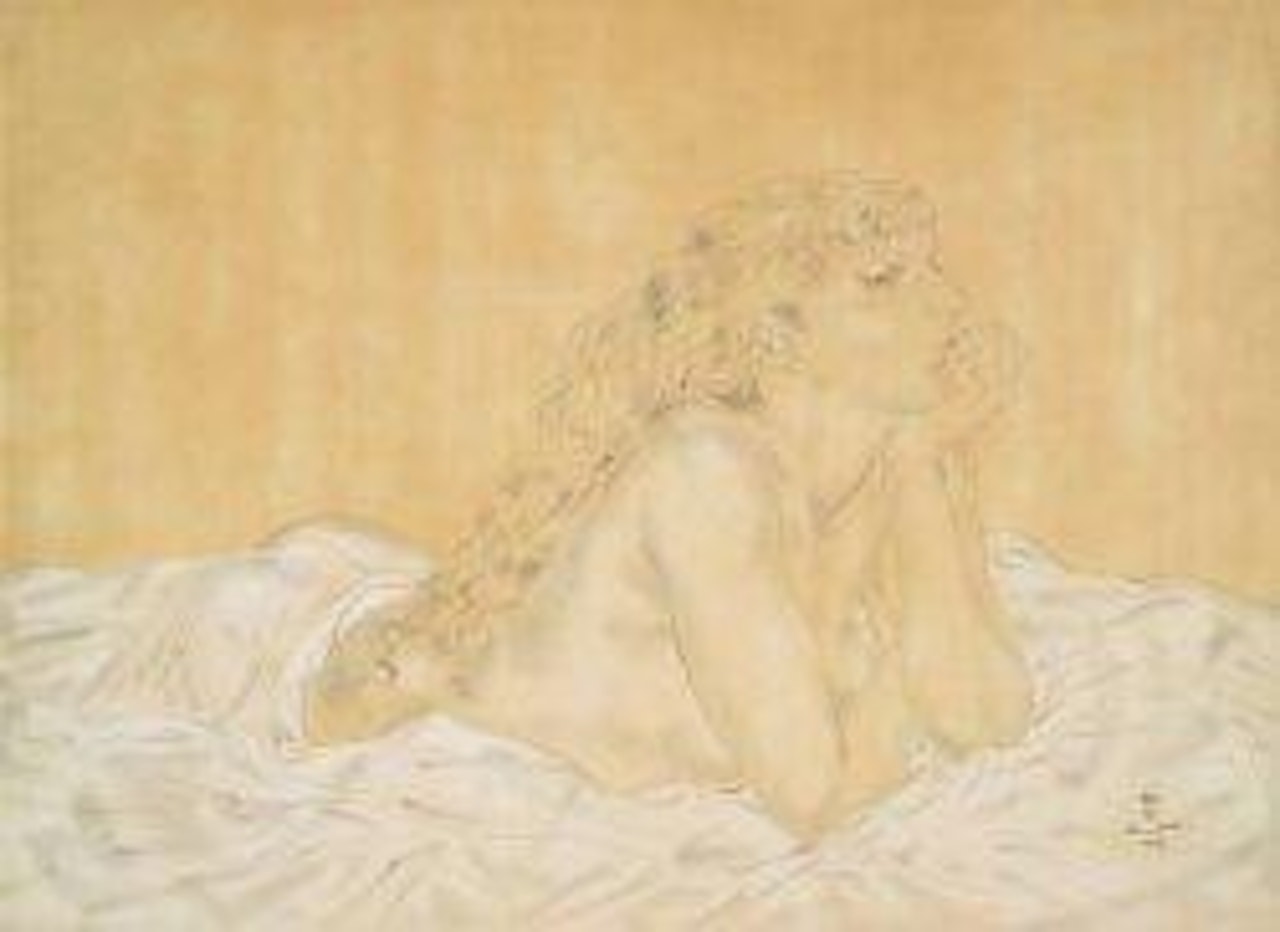 Madeleine allongee by Leonard Tsuguharu Foujita