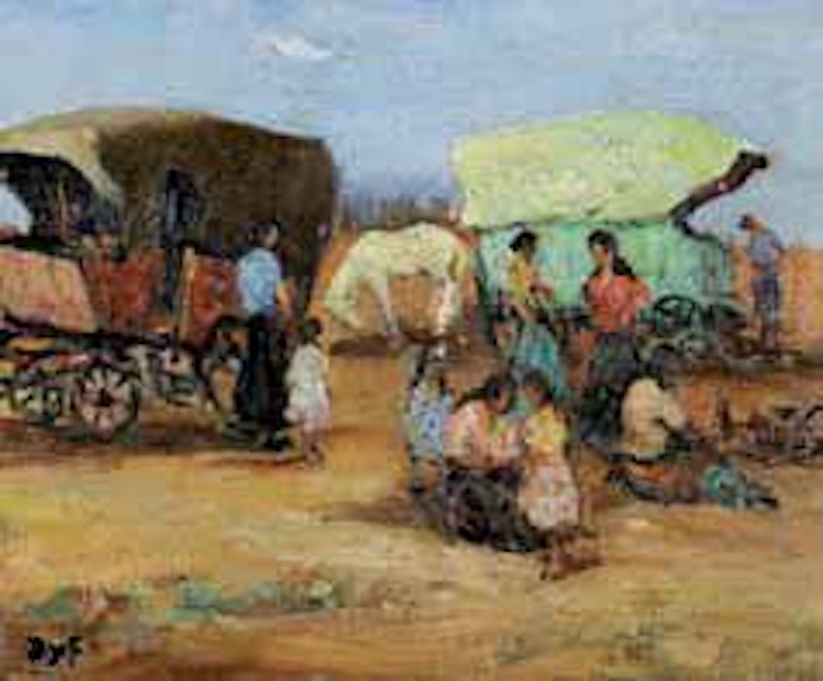 La halte des gitans by Marcel Dyf